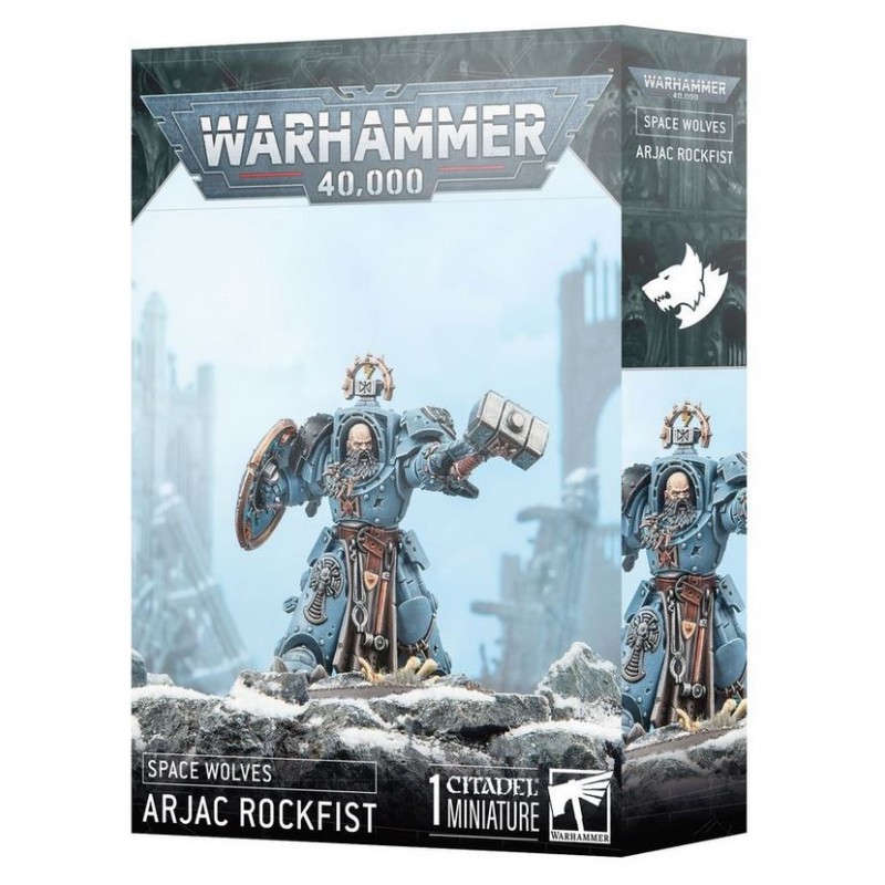 Space Wolves: Arjac Boulderfist.