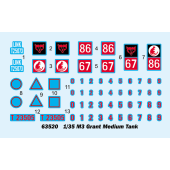 Mittlerer Panzer M3 Grant. ICH LIEBE KIT