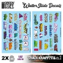 Decalques. Graffiti.
