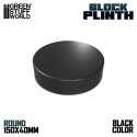 Round Plinth 15 cm, Black.
