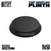 Round Plinth 16 cm, Black.