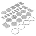 Manhole covers.