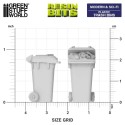 Cubos de basura.