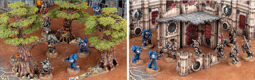 Cobertura en Warhammer 40K