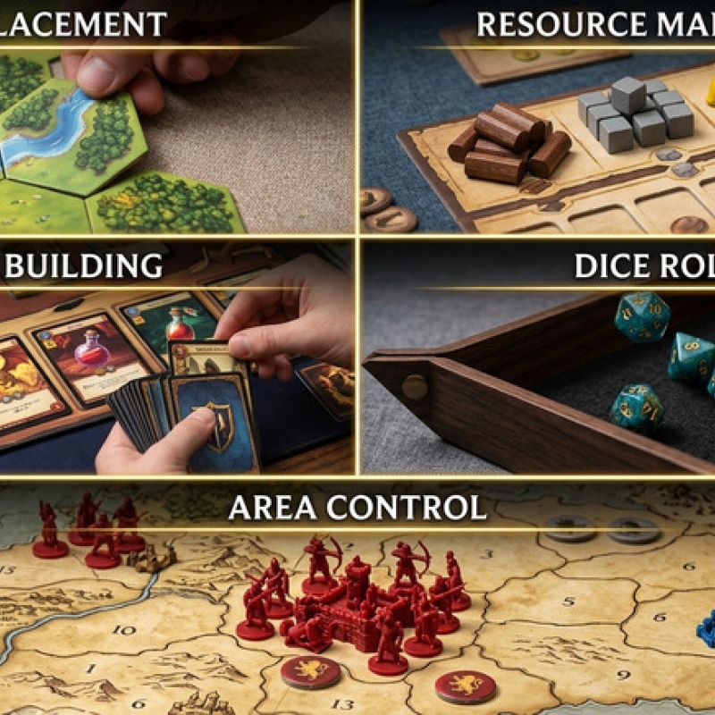Mecánicas de juegos de mesa: guía y ejemplos